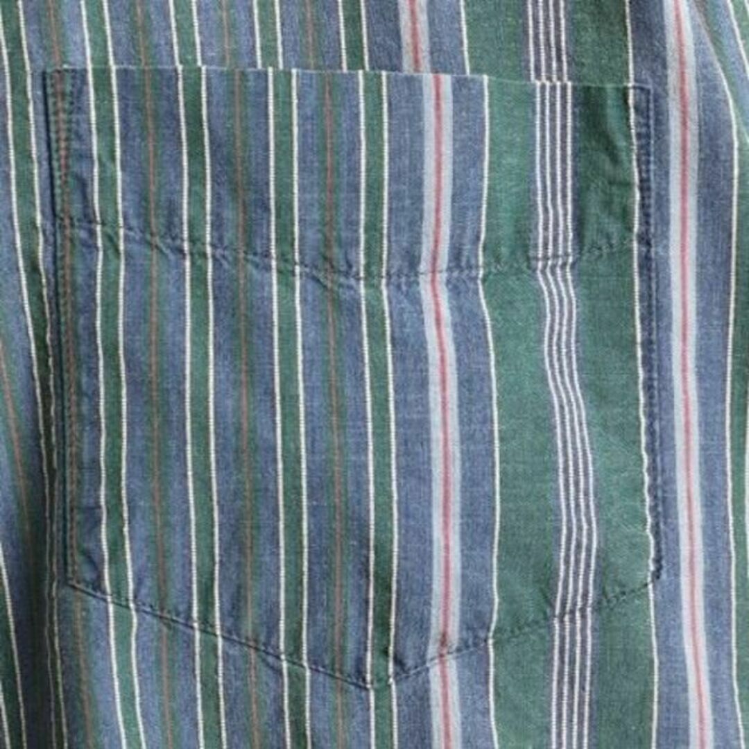 Levi's(リーバイス)の90s 大きいサイズ XL ■ DOCKERS リーバイス ストライプ 長袖 ボ メンズのトップス(シャツ)の商品写真