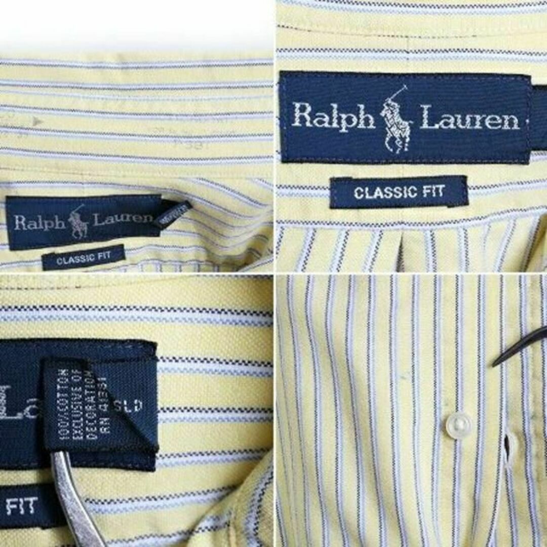 Ralph Lauren(ラルフローレン)の90s オールド ■ ラルフローレン オックスフォード ストライプ 長袖 ボタン メンズのトップス(シャツ)の商品写真