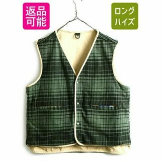 ペンドルトン(PENDLETON)の90s USA製 ■ ペンドルトン ウール x ダック リバーシブル ベスト ((ベスト)