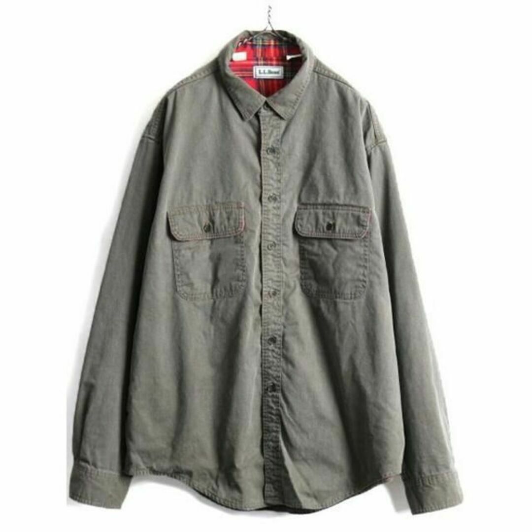 L.L.Bean(エルエルビーン)の90s 大きいサイズ XL ■ LLBEAN 長袖 ダック シャツ ( メンズ  メンズのトップス(シャツ)の商品写真