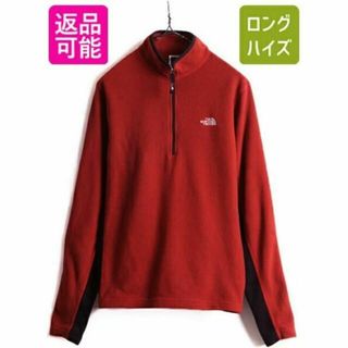 ザノースフェイス(THE NORTH FACE)の■ ノースフェイス ジップ ハイネック フリース x ストレッチ 長袖 Tシャツ(Tシャツ/カットソー(半袖/袖なし))