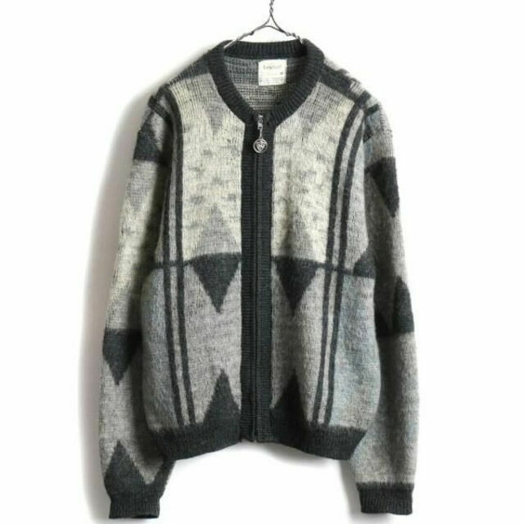 60s ビンテージ 20% モヘア ☆ タウンクラフト アーガイル 総柄 60s ビンテージ 20% モヘア ☆ タウンクラフト アーガイル 総柄