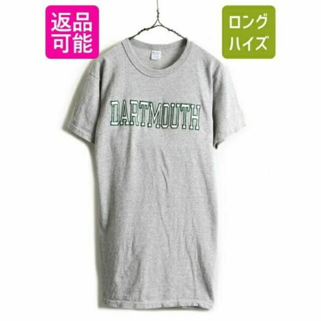 80s USA製 ■ チャンピオン カレッジ プリント 半袖 Tシャツ ( メントップス