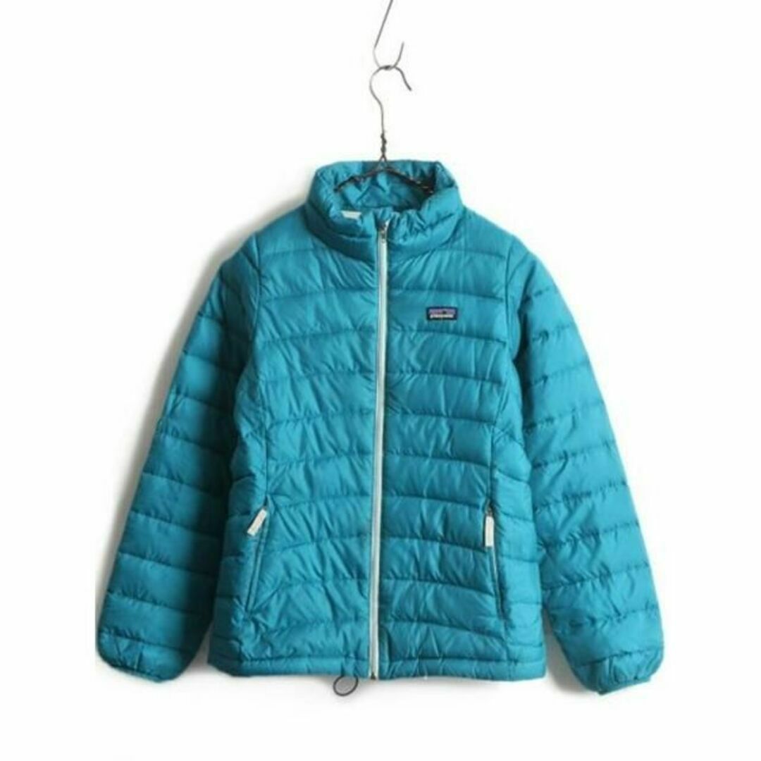 patagonia(パタゴニア)のガールズ L 150cm 程■ 14年製 パタゴニア ダウン セーター 古着 P キッズ/ベビー/マタニティのキッズ服女の子用(90cm~)(ジャケット/上着)の商品写真