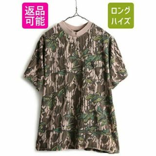 90s USA製 ■ MOSSY OAK CAMO 迷彩 半袖 Tシャツ ( メ(Tシャツ/カットソー(半袖/袖なし))