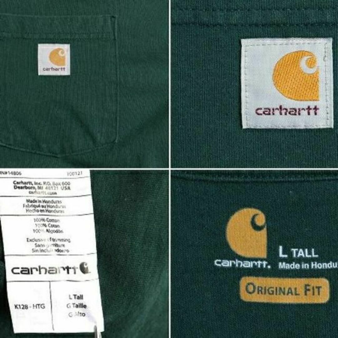 carhartt(カーハート)の■ カーハート ヘンリーネック ポケット付き 長袖 Tシャツ ( メンズ L ) メンズのトップス(Tシャツ/カットソー(半袖/袖なし))の商品写真