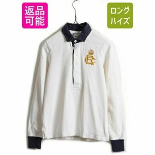 ラルフローレン(Ralph Lauren)の■ RUGBY ラルフローレン 長袖 ラガーシャツ ( レディース M ) 古着(シャツ/ブラウス(半袖/袖なし))