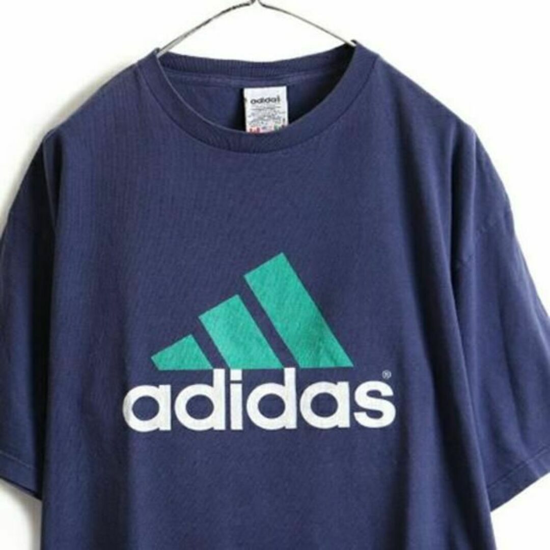 adidas - 90s USA製 □ アディダス プリント 半袖 Tシャツ ( メンズ L 