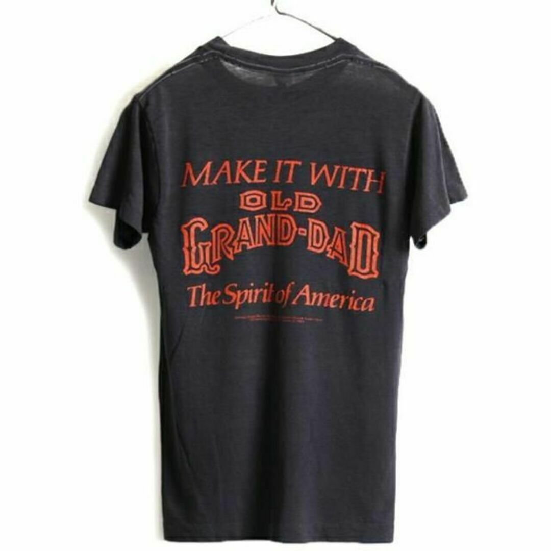 70s USA製 ビンテージ 人気 黒 ■ 企業物 両面 プリント 半袖 Tシャ メンズのトップス(Tシャツ/カットソー(半袖/袖なし))の商品写真