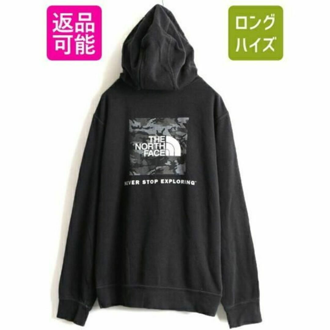 THE NORTH FACE(ザノースフェイス)のUS企画 人気 黒 ■ ノースフェイス 両面 プリント スウェット パーカー ( メンズのトップス(パーカー)の商品写真