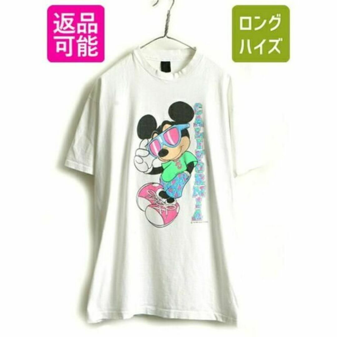 Tシャツ/カットソー(半袖/袖なし)70s 80s USA製 ■ ディズニー オフィシャル ミッキー プリント 半袖