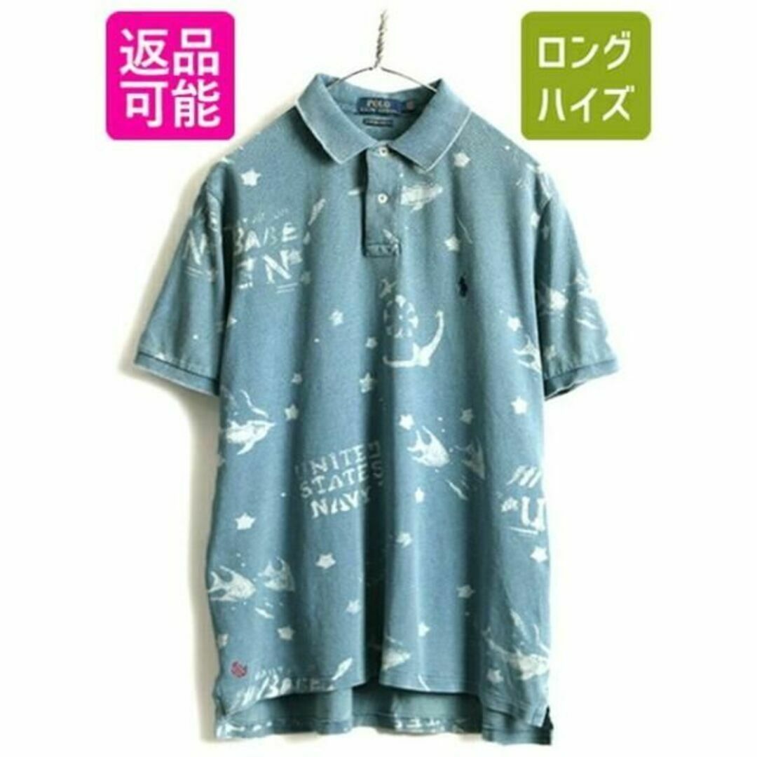 RalphLaurenの■ POLO ポロ ラルフローレン 鹿の子 半袖 ポロシャツ ( メンズ L )