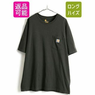 カーハート(carhartt)の大きいサイズ XL ■ カーハート クルーネック ポケット付き 半袖 Tシャツ (Tシャツ/カットソー(半袖/袖なし))