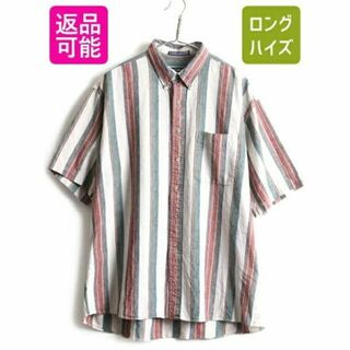 90's ■ VAN HEUSEN ヴァンヒューセン マルチカラー ストライプ (シャツ)