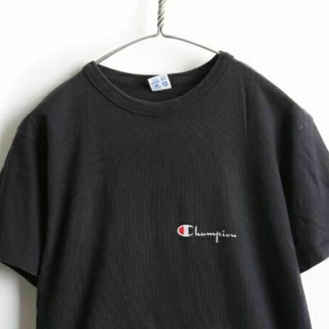 Champion(チャンピオン)の人気の 黒 80's ビンテージ USA製 ■ チャンピオン ロゴ プリント 半 メンズのトップス(Tシャツ/カットソー(半袖/袖なし))の商品写真