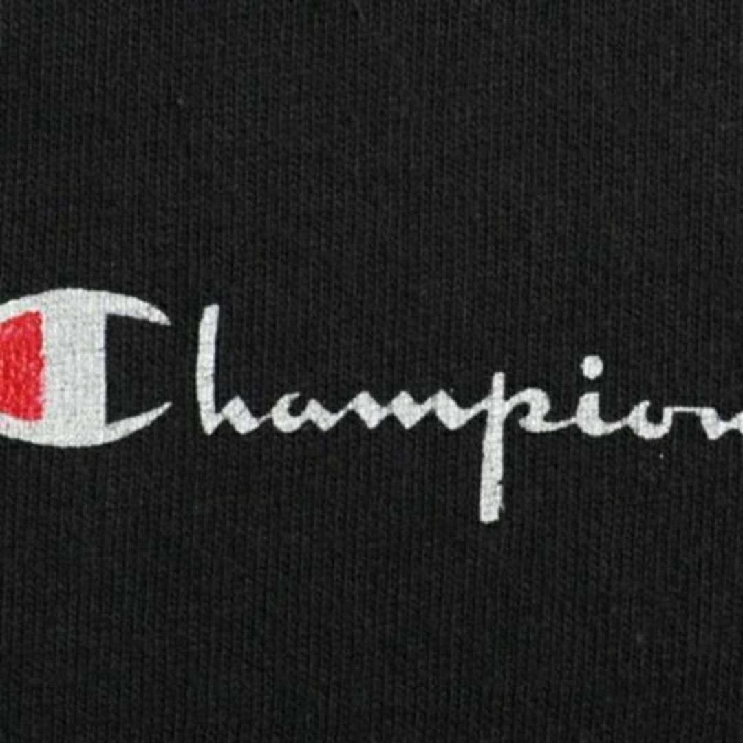 Champion(チャンピオン)の人気の 黒 80's ビンテージ USA製 ■ チャンピオン ロゴ プリント 半 メンズのトップス(Tシャツ/カットソー(半袖/袖なし))の商品写真