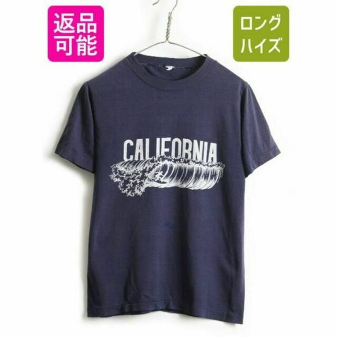 80's ビンテージ ■ サーフィン プリント 半袖 Tシャツ ( 男性 メンズ