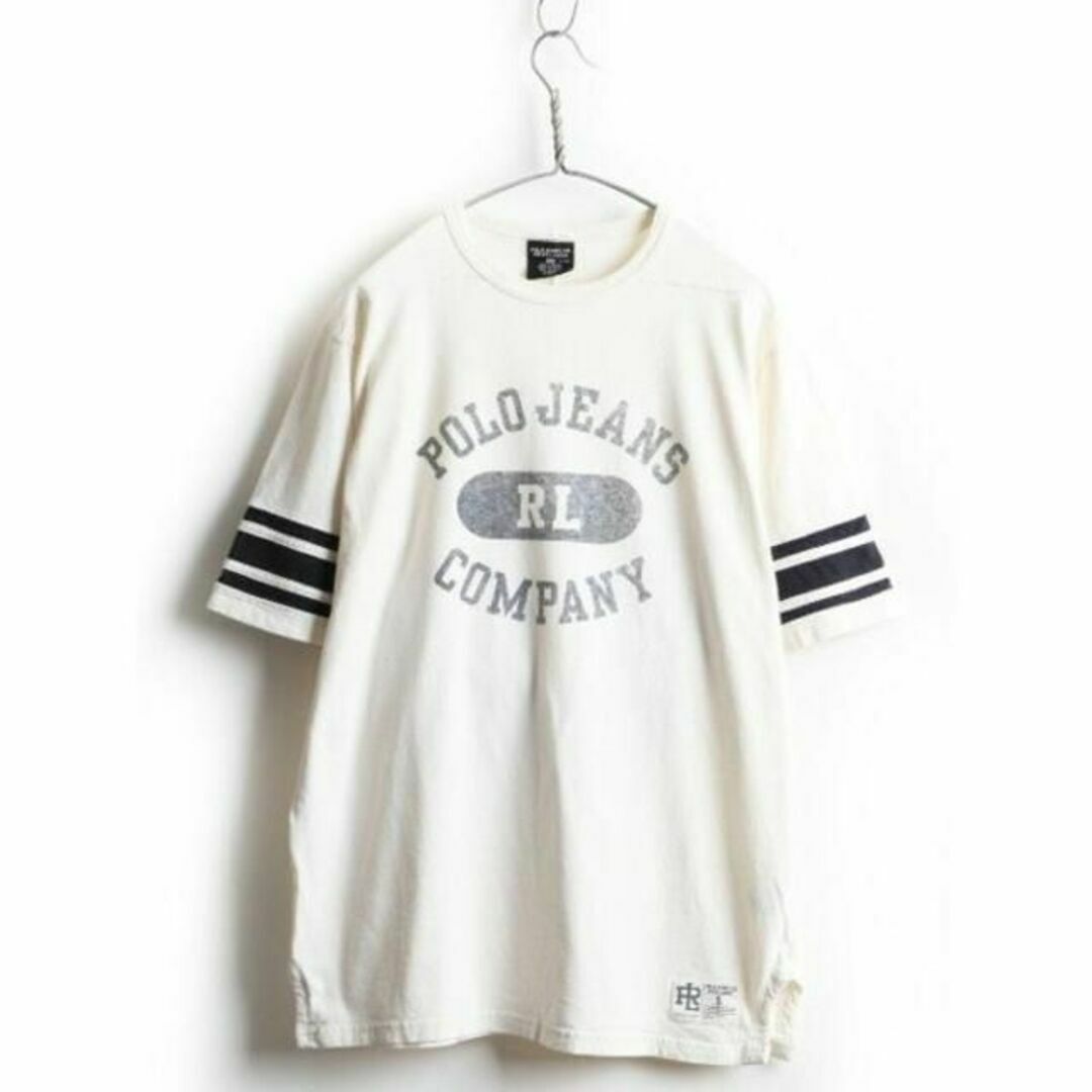 Ralph Lauren(ラルフローレン)の希少サイズ S ■ POLO JEANS CO ラルフローレン 3段 プリント  メンズのトップス(Tシャツ/カットソー(半袖/袖なし))の商品写真