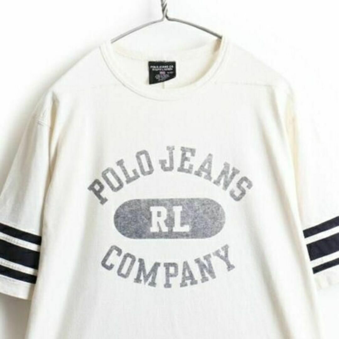 Ralph Lauren(ラルフローレン)の希少サイズ S ■ POLO JEANS CO ラルフローレン 3段 プリント  メンズのトップス(Tシャツ/カットソー(半袖/袖なし))の商品写真