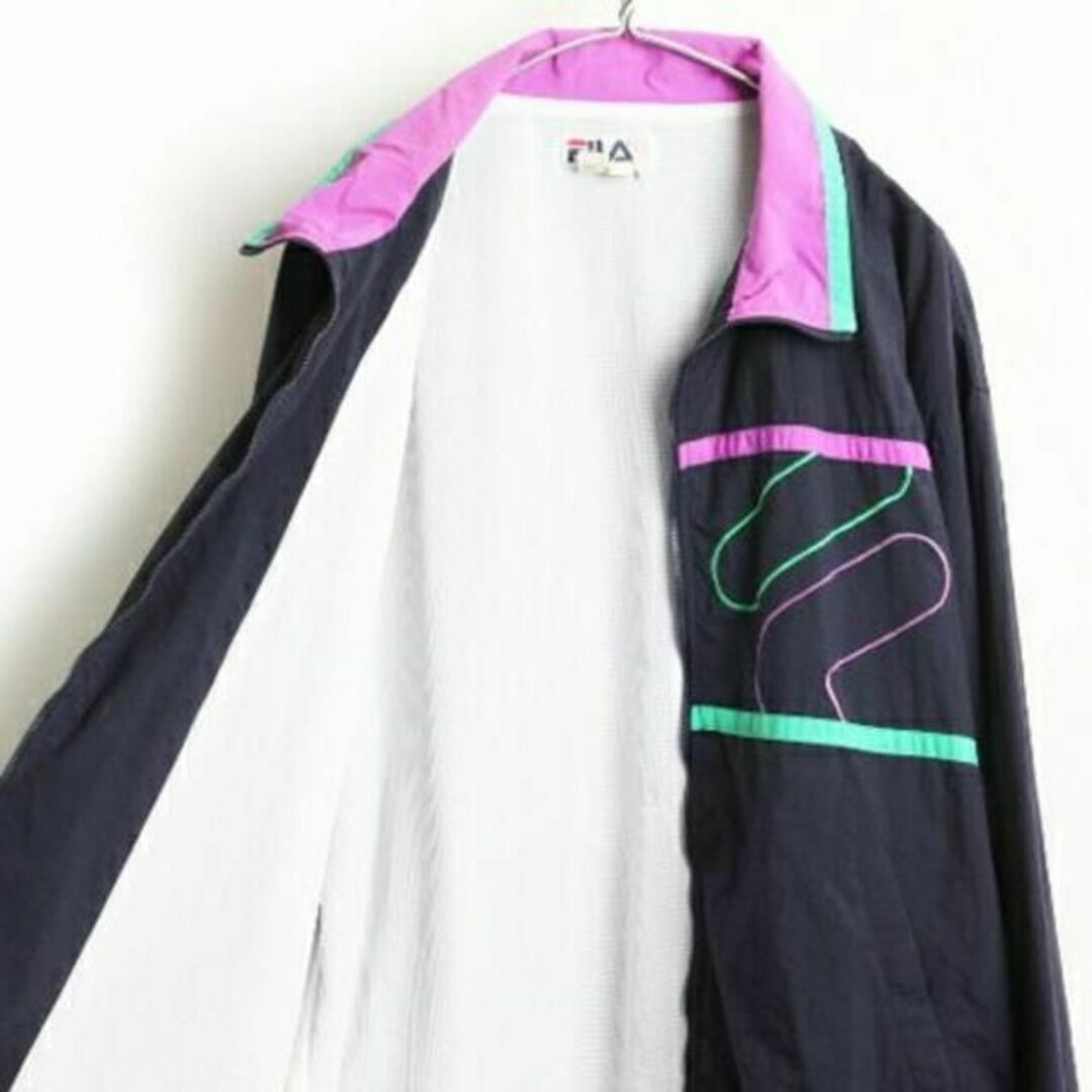 FILA(フィラ)の90's ■ FILA フィラ フルジップ メッシュ ライナー付き ビッグ ロゴ メンズのジャケット/アウター(ダッフルコート)の商品写真