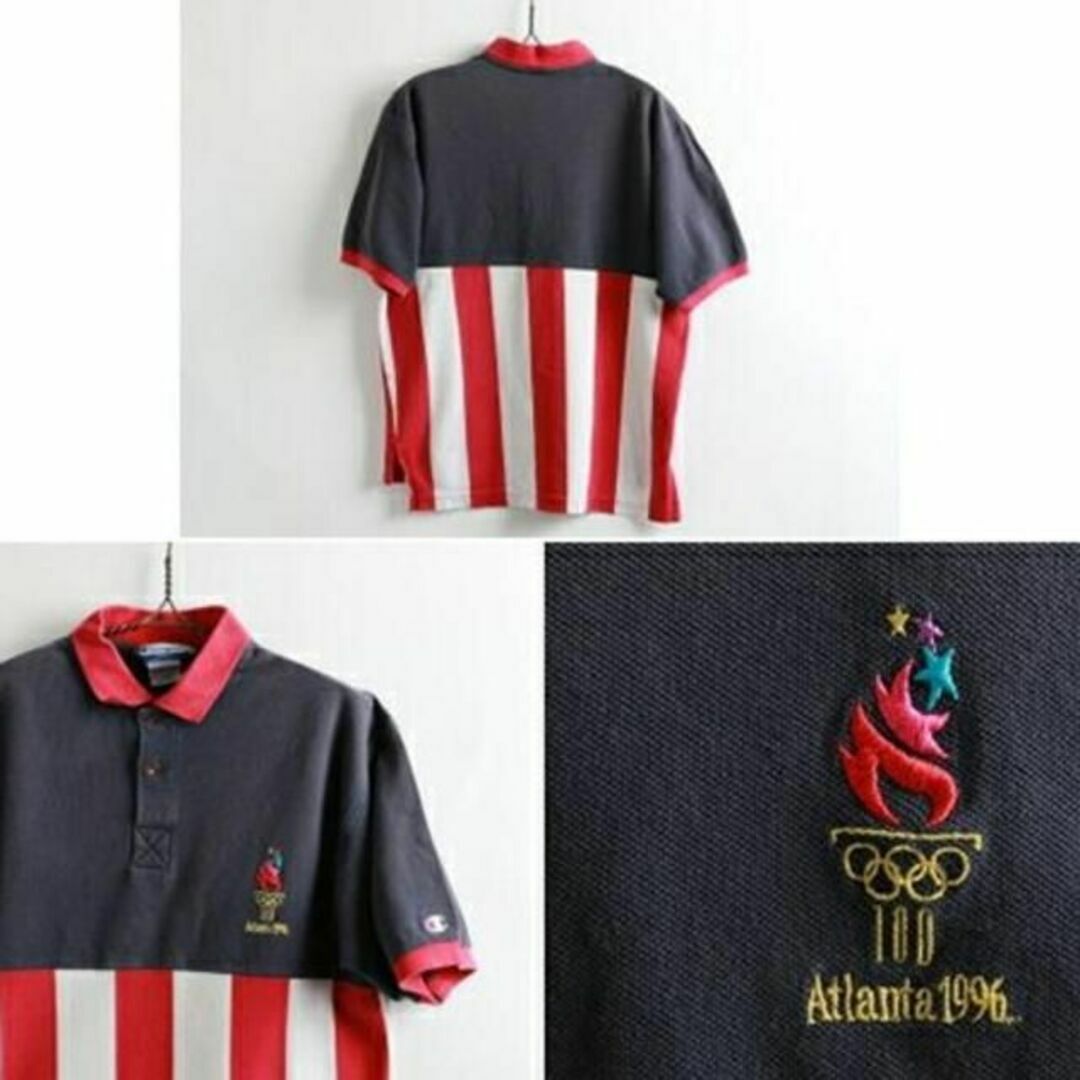 Champion(チャンピオン)の96年製■CHAMPIONチャンピオン アトランタオリンピック　オフィシャル半袖 メンズのトップス(ポロシャツ)の商品写真