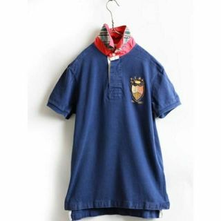 ポロラルフローレン(POLO RALPH LAUREN)の希少サイズ S■POLO ポロ ラルフローレン 襟切替 ラガータイプ 鹿の子 半(ポロシャツ)