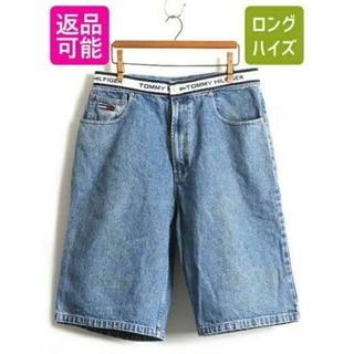 トミーヒルフィガー(TOMMY HILFIGER)の90's ■ TOMMY JEANS トミーヒルフィガー ロゴ テープ付き デニ(ワークパンツ/カーゴパンツ)