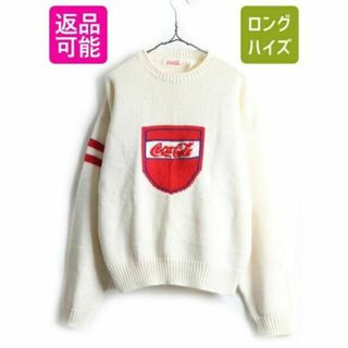 コカコーラ(コカ・コーラ)の90s 大きいサイズ XL ■ Coca Cola コカコーラ サガラ ロゴ刺繍(ニット/セーター)