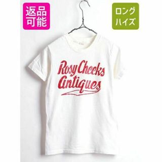 ヘインズ(Hanes)の70s ビンテージ ■ ヘインズ 2段 プリント 半袖 Tシャツ ( メンズ レ(Tシャツ(半袖/袖なし))