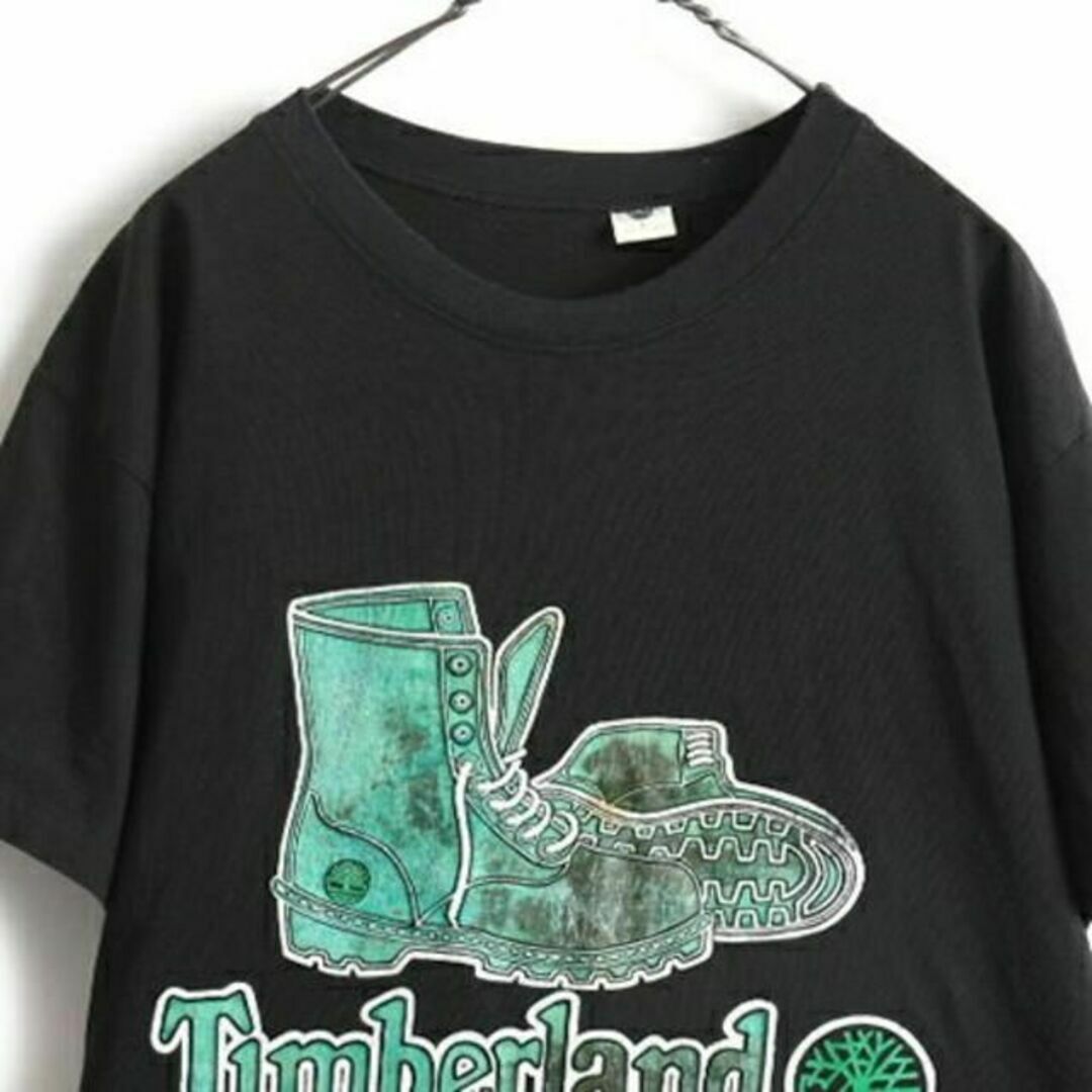 Timberland(ティンバーランド)の90s USA製 人気 黒 ■ Timberland ティンバーランド イエロー メンズのトップス(Tシャツ/カットソー(半袖/袖なし))の商品写真