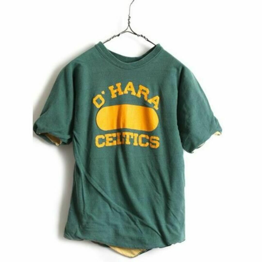 70's 80's ビンテージ ■ ラッセル クルーネック 3段 カレッジ プリ メンズのトップス(Tシャツ/カットソー(半袖/袖なし))の商品写真