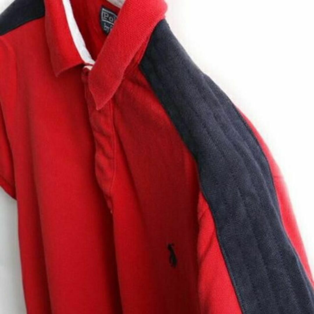 ラルフローレン ヘビー ウールシャツ 厚手 赤ポニー ビッグシルエット 90s