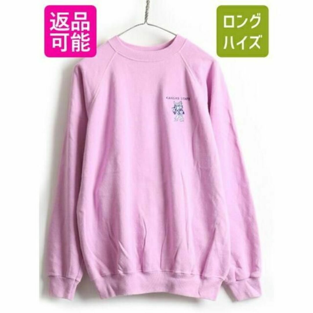 80s USA製 ビンテージ ■ Hanes ヘインズ クルーネック カレッジ