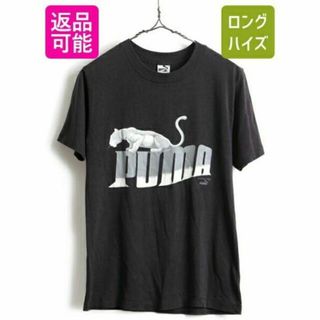 プーマ(PUMA)の80's USA製 ビンテージ ■ PUMA プーマ ビッグ ロゴ プリント 半(Tシャツ/カットソー(半袖/袖なし))