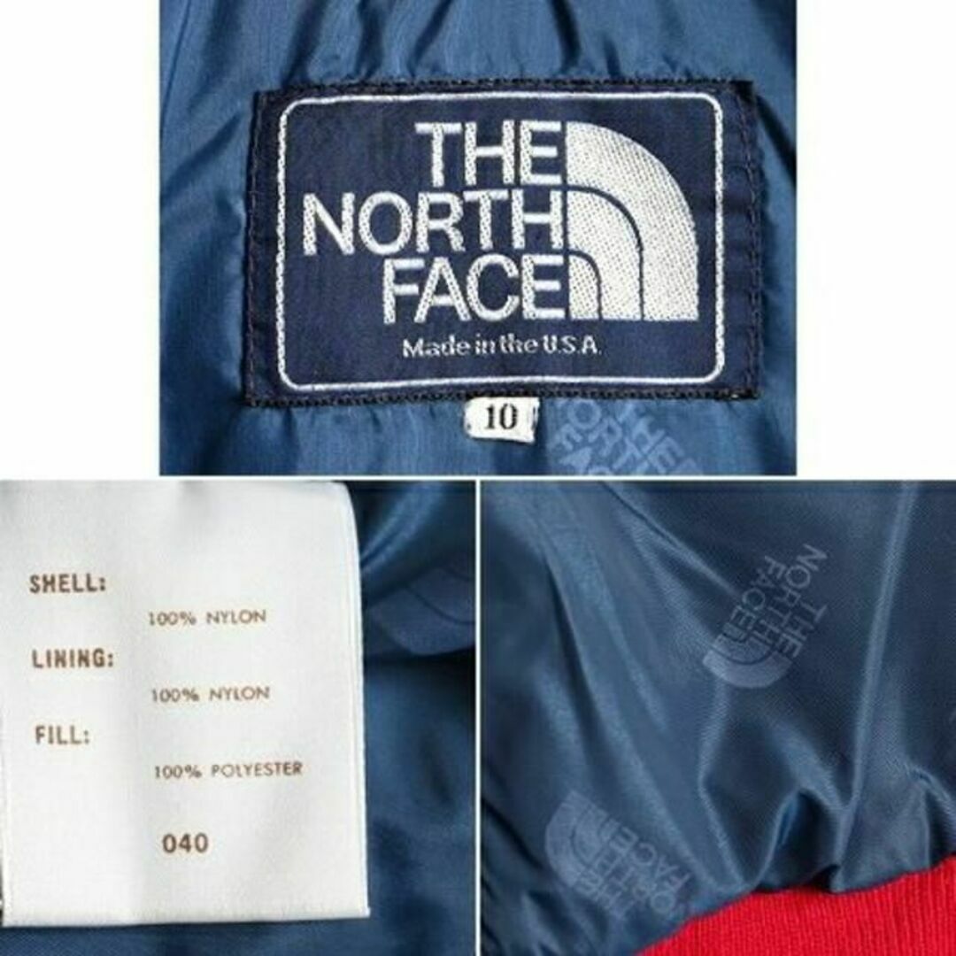 THE NORTH FACE(ザノースフェイス)の80's 紺タグ USA製 ■ ノースフェイス フルジップ 中綿 ナイロン ジャ メンズのジャケット/アウター(ダッフルコート)の商品写真