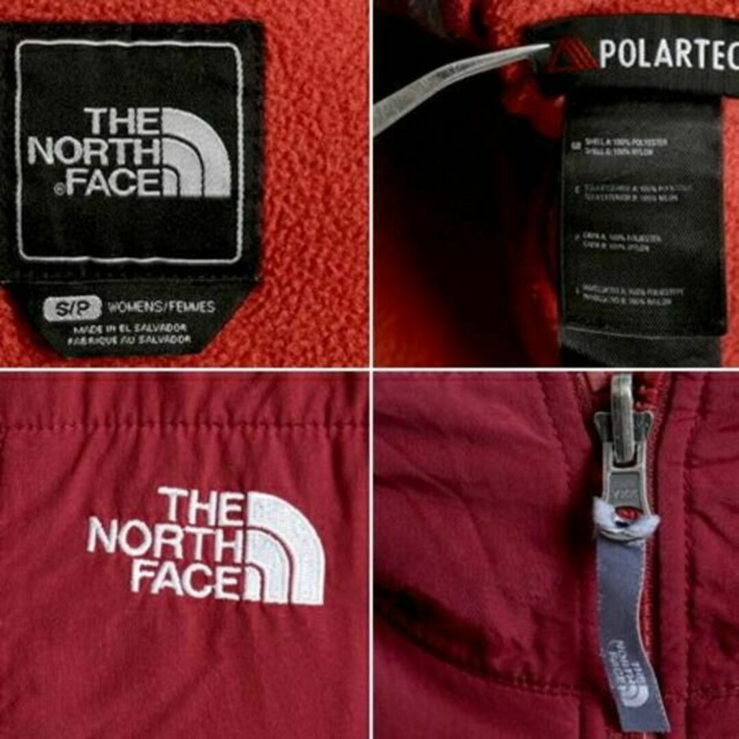 THE NORTH FACE(ザノースフェイス)の希少サイズ S ■ ノースフェイス フルジップ フリース ナイロン 切替 デナリ レディースのジャケット/アウター(ロングコート)の商品写真