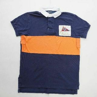 ポロラグビー(POLO RUGBY)の■POLOラルフR.L.P.Cラガータイプ襟切替半袖ポロシャツ(S)男性 ■返品(ポロシャツ)