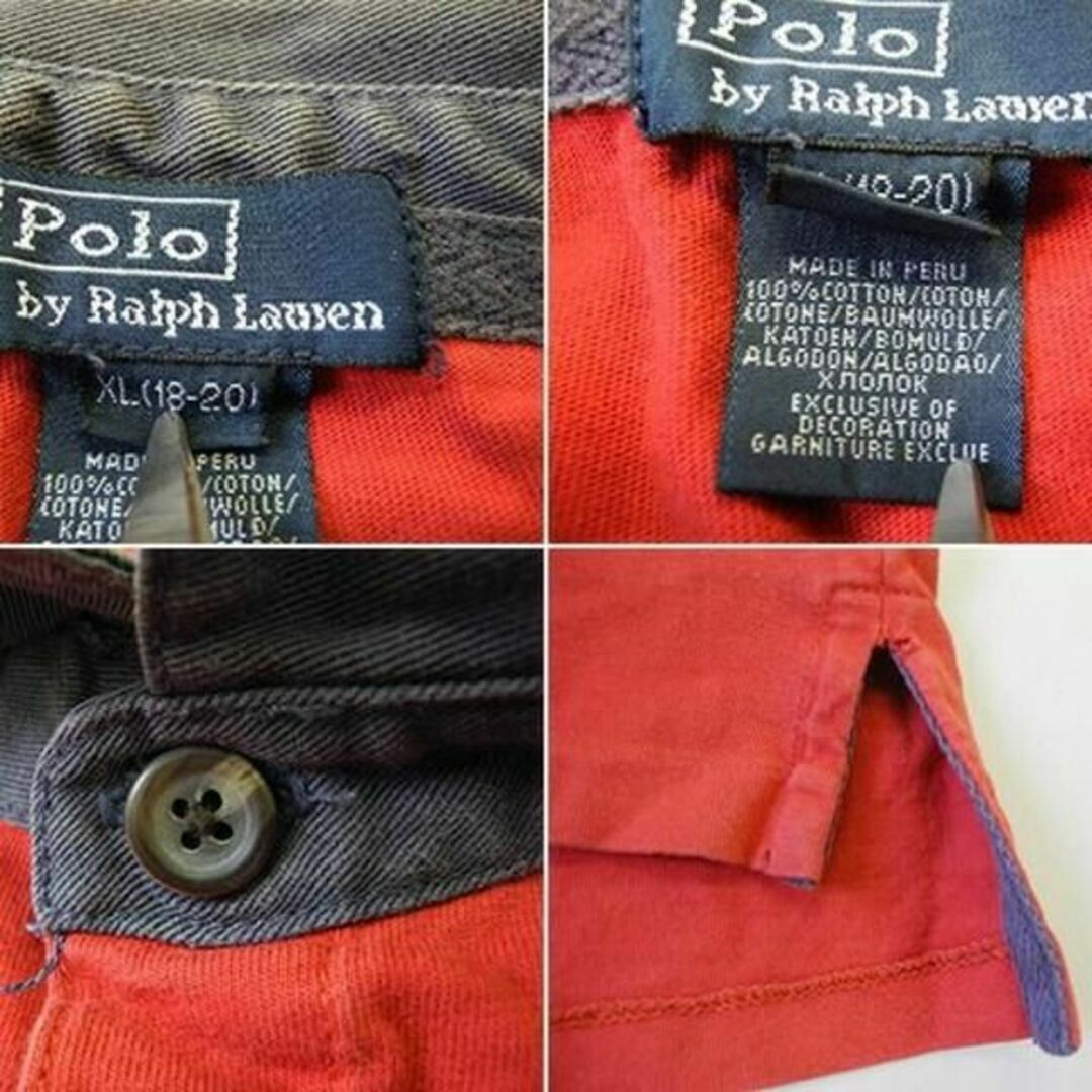 POLO RALPH LAUREN(ポロラルフローレン)のビッグポニー ボーイズXL■POLOラルフローレン半袖ポロシャツ/フラッグワッペ キッズ/ベビー/マタニティのキッズ服男の子用(90cm~)(ブラウス)の商品写真