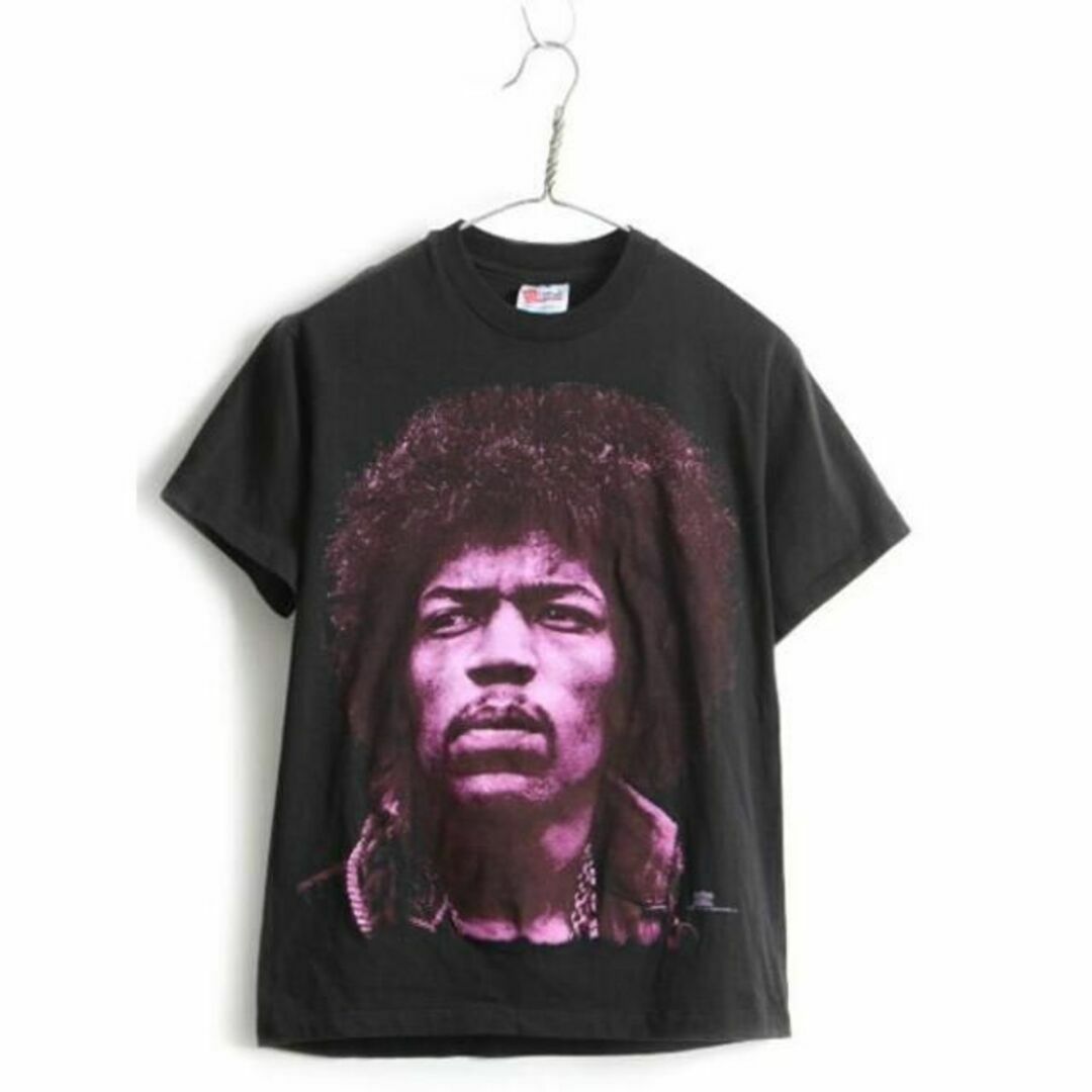 90's USA製 人気 黒 ★ jimi Hendrix ジミ ヘンドリックス メンズのトップス(Tシャツ/カットソー(半袖/袖なし))の商品写真