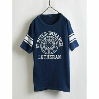 チャンピオン(Champion)の70s USA製 ★ Champion チャンピオン カレッジ プリント 半袖 (Tシャツ/カットソー(半袖/袖なし))