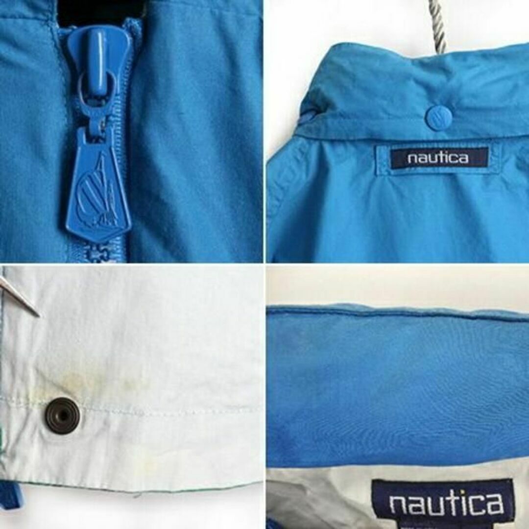 NAUTICA(ノーティカ)の90's ■ NAUTICA ノーティカ 収納 フード トリコカラー 切替 フル メンズのジャケット/アウター(ダッフルコート)の商品写真