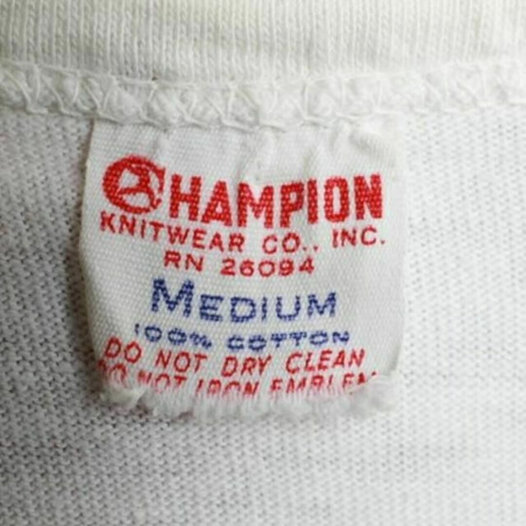 Champion(チャンピオン)の60s ★ Champion チャンピオン 染み込み ナンバリング プリント 半 メンズのトップス(Tシャツ/カットソー(半袖/袖なし))の商品写真