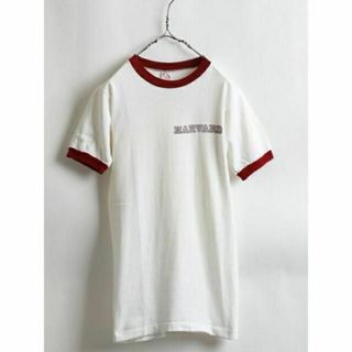 チャンピオン(Champion)の50s 希少サイズS ★ Champion チャンピオン ハーバード プリント (Tシャツ/カットソー(半袖/袖なし))