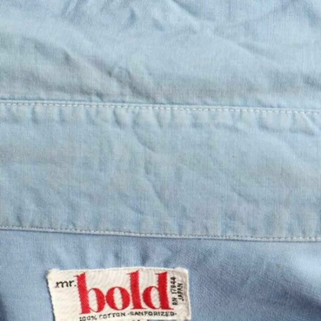 60's ビンテージ ★ Mr.bold ポケット付き コットン 長袖 シャツ 8