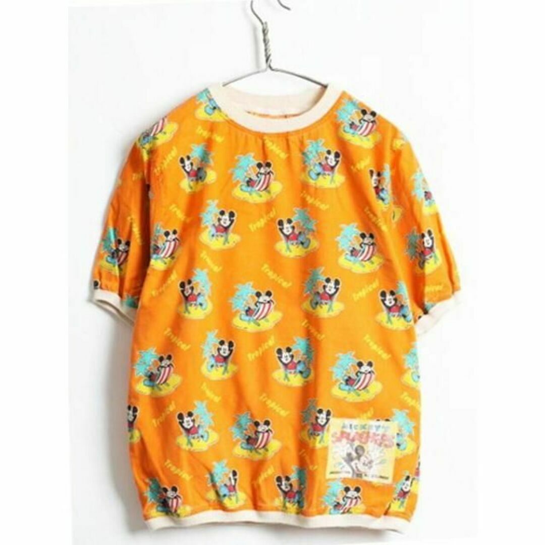 Disney(ディズニー)の90's ■ J.G.HOOK ディズニー ミッキーマウス 総柄 プリント シャ レディースのトップス(Tシャツ(半袖/袖なし))の商品写真
