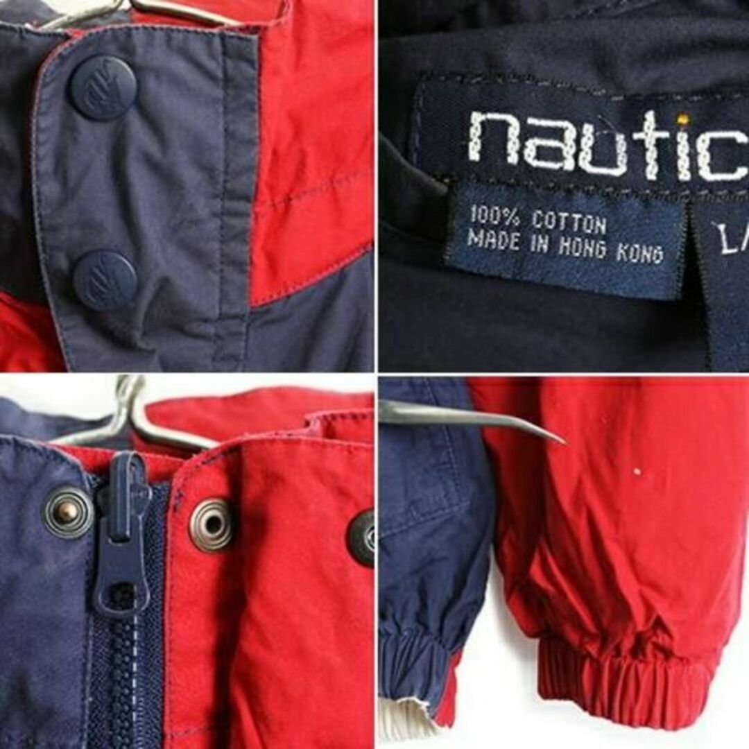 NAUTICA(ノーティカ)の90's オールド ■ NAUTICA ノーティカ 収納フード フルジップ リバ メンズのジャケット/アウター(ダッフルコート)の商品写真