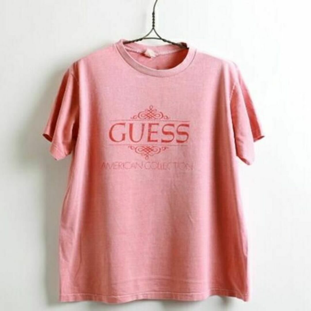 GUESS(ゲス)の90'sオリジナル■USA製ゲスGUESS ビックロゴプリント半袖Tシャツ(フリ メンズのトップス(Tシャツ/カットソー(半袖/袖なし))の商品写真