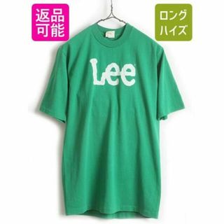 リー(Lee)の80's USA製 ビンテージ ■ Lee リー クルーネック ビッグロゴ プリ(Tシャツ/カットソー(半袖/袖なし))