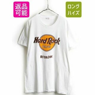 ハードロックカフェ(Hard Rock CAFE)の90's USA製 ■ ハードロックカフェ RIYADH 染み込み プリント 半(Tシャツ/カットソー(半袖/袖なし))