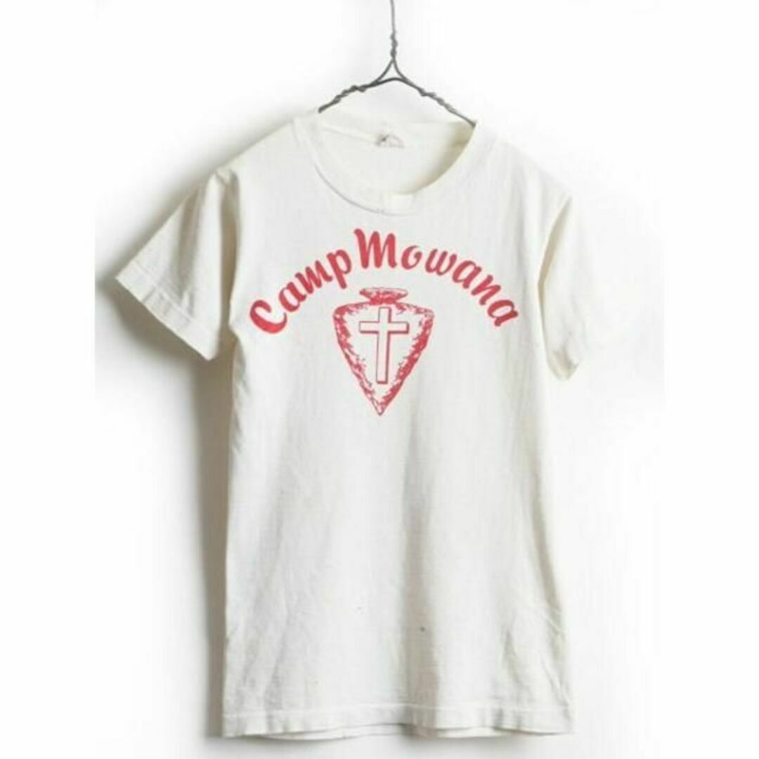 Champion(チャンピオン)の60's USA製 ビンテージ ■ Champion チャンピオン 2段 染み込 レディースのトップス(Tシャツ(半袖/袖なし))の商品写真